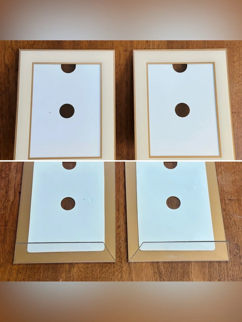 Blue Photo Album & Assorted Picture Frames - Blue, Gold, Gray